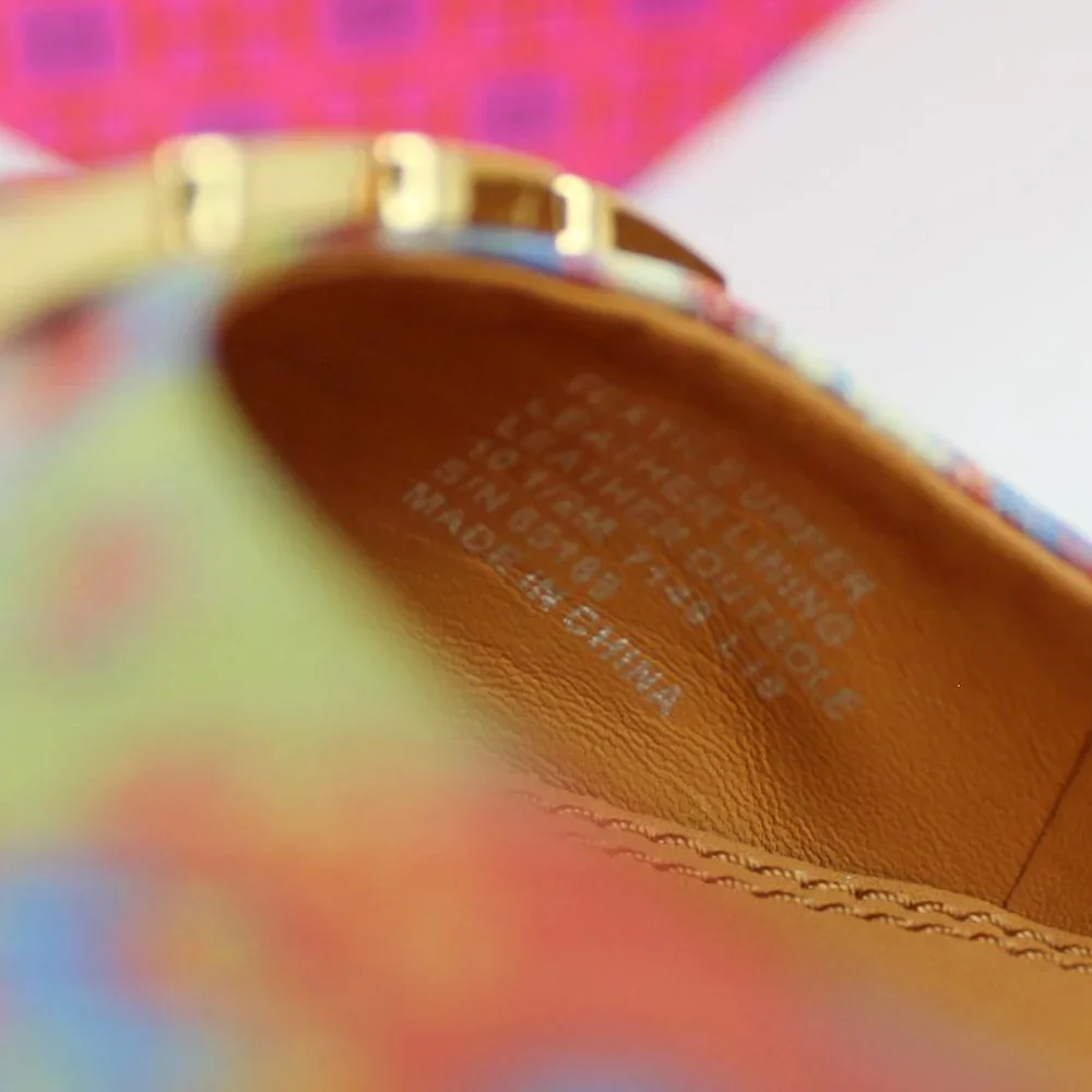 NEW Tory Burch Gigi Floral Ballet Flats, US 10.5M, Pointed Toe